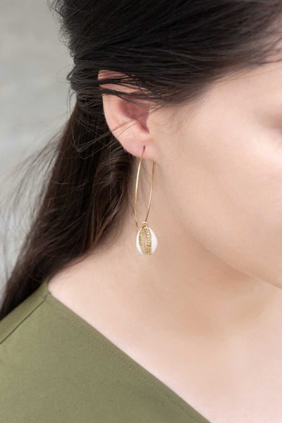 By the Shore Hoop Earrings - 14K