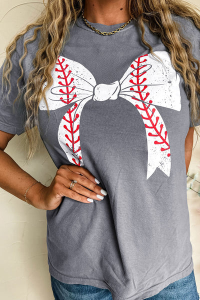 Baseball Bow Graphic Tee