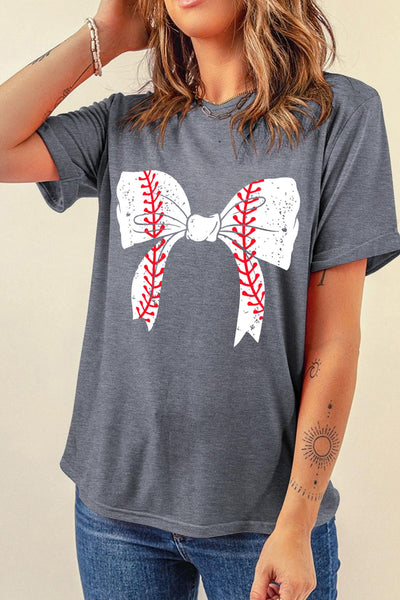Baseball Bow Graphic Tee