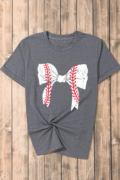 Baseball Bow Graphic Tee