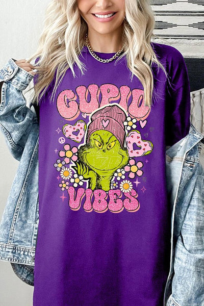 CUPID VIBES GRINCH TEE