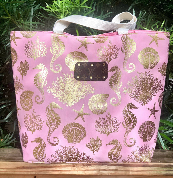 Seaside Pink Upcycled Tote