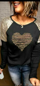 My Sparkled Heart Long Sleeve Top